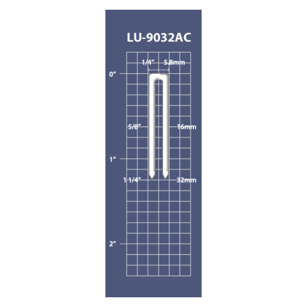LU-9032AC 18 GA Narrow Crown Stapler
